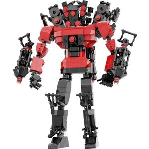 Toilet Man Figure Building Block Set, Titan Speakerman Game Model Toys Ideas Collectible Building Bricks Birthday Gift