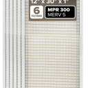 Filtrete 12x30x1 Air Filter, MERV 5, MPR 300, 6 HVAC Filters