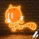 Officially Licensed Cat Kid UV Painted LED Neon Light  Inspired Wall Art, Vibrant Kids Room Decor, Superhero-Themed Night Light, Gift for Dog Man Book Fans (15 * 12.8")