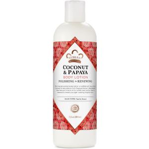 Nubian Heritage Body Lotion, Coconut & Papaya Polishing & Renewing Shea Butter Lotion Set with Aloe Vera, Vitamin E & Vanilla Extract, 13 Oz