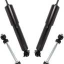 TRQ Front Suspension Kit Shock Absorber Sway Bar Stabilizer Link Compatible with 2003-2014 Chevrolet Express 1500 2003-2007 Express 2500 GMC Savana 1500 Savana 2500