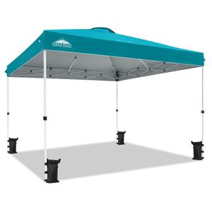 EAGLE PEAK 12x12 Pop Up Canopy Tent Easy Up Canopy Outdoor, Turquoise