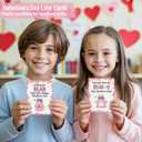 Valentines Day Cards for Kids School, Bear Designs of Valentine Cards with 24 Crads & 24 Bear squishies for Valentine's Day Kids Classroom Gifts Exchange Party Favors for Boys Girls