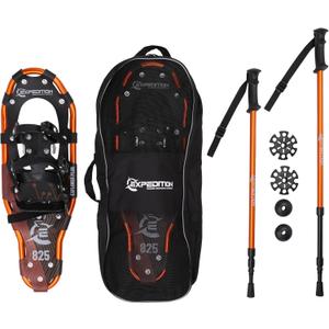 Cascade Mountain Tech Lightweight Aluminum Frame Snowshoe Set (30" - Up to 250 lbs)