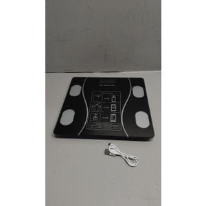 Stylish LED Display Body Fat Scale, Weight Scale, Bluetooth Smart Scale with Health app Integration, Body Fat and Health Monitor with app sync, Black