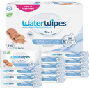 WaterWipes Sensitive+ Newborn & Baby Wipes, 3-In-1 Cleans, Cares, Protects, 99.9% Water, Unscented & Hypoallergenic, 720 Count (12 Packs)