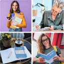 3 Pack Lined Notebook Set, Professional A5 Notebook for Adults on Work & Note Taking, 240 Pages Notebook with waterproof Cover