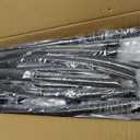 7 Ft Round Wedding Arch Stand with Metal Base for Flower Balloon Decoration, Circle Backdrop Stand Frame for Ceremony, Birthday Party, Baby Shower, Black