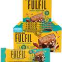 FULFIL Protein Snack Bars, Chocolate Salted Caramel Flavored, Gluten Free with 15g Protein, Pantry Staples, 12 Count, Best By Date: 04 2026