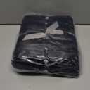 Cozy Bliss Faux Fur Throw Blanket for Couch, Cozy Warm Plush Striped Blanket for Sofa Bedroom Living Room, 50 * 60 Inches Black