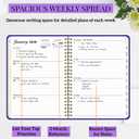 Planner 2026,Monthly and Weekly Agenda Calendar Planner,Jan 2026 to Dec 2026,A5 (6.3" x 8.5"),Hardcover Spiral Daily Planning Book with Tabs,for Office Home School Women & Men,Purple