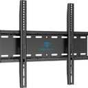 PERLESMITH Fixed TV Wall Mount Bracket, Low Profile Design for Most 26-60 inch LED LCD OLED-4K Flat Screen TVs up to 115lb, Ultra Slim Fixed TV Mount with Max VESA 400x400mm Fits 16 inch Wood Stud