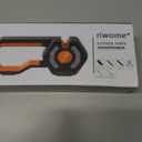 6-Stage Knife Sharpener - Premium Kitchen Knife Sharpeners - Adjustable Handheld Manual Knife Sharpeners for Kitchen Knives, Scissor and Chef Knife.Easy for beginners to use (ORANGE)