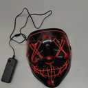 Boolavard Halloween Mask LED Light up Mask for Festival Cosplay Halloween Costume Masquerade Parties, Carnival, Gifts