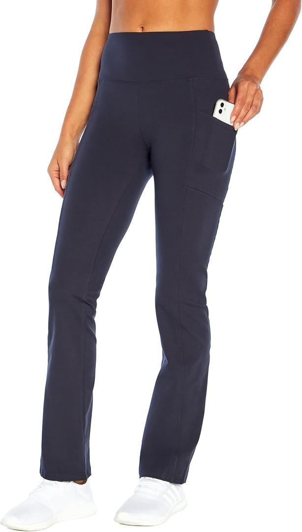 Marika Women's Eclipse Tummy Control Bootleg Pant (Large, Midnight Blue)
