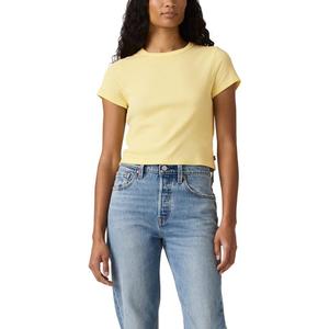 Levi's Women's Hayes Cropped Tee, (New) French Vanilla, Medium