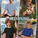 LessonZoo 5 Pcs Boys Basic T Shirts, 5-Color, 7-8 Years