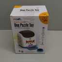 Dog Puzzle Feeder Toy  Remote Control Automatic Treat Dispenser with Light, Interactive IQ Training Slow Feeder, Large Capacity for All Dog Breeds (Blue)