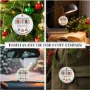 3 x Friend Ornaments for Women 2025 - Soul Sister Gifts for Women, Meaningful Xmas Gifts for Friends BFF Bestie, Chance Made Us Besties Friendship Ornament, Cute Christmas Tree Decorations