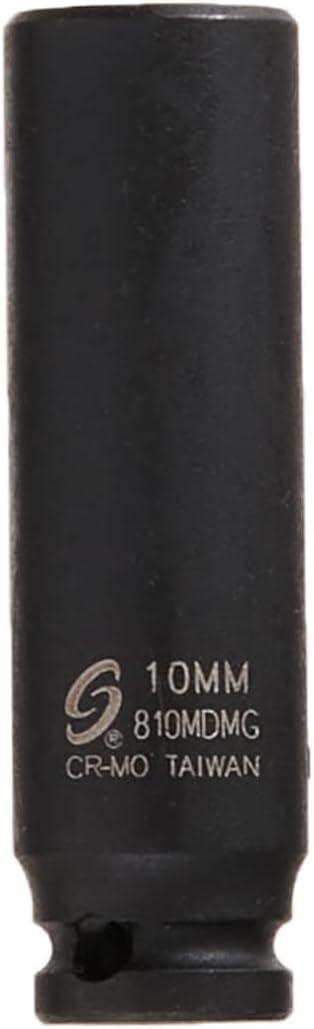 SUNEX TOOLS 810MDMG 1/4-Inch Drive 10-Mm Deep Magnetic Impact Socket