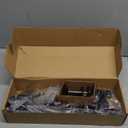 Ergear Monitor Mount for Most 13-32" Computer Screens up to 17.6lbs, Improved LCD LED Monitor Riser, Adjustable Height and Angle, Single Desk Mount Stand, Black, EGCM12