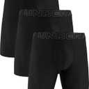 Under Armour Men's Performance Tech Mesh Long-Leg Boxerjock Brief Underwear, 9" Inseam, All-Day Comfort & Ultra-Soft, 3-Pack (Black, M)