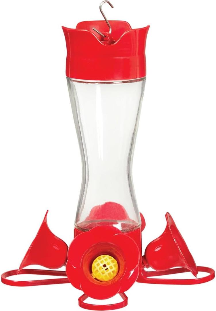 Perky-Pet Hummingbird 8 oz. Glass Nectar Feeder 4 Ports - Total Qty: 2