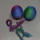 2PCS 3D Dragon Eggs with Dragon Inside,9Inch 3D Printed Dragons Fidget Toy,3D Printed Animals for Kids Stocking Stuffers Easter Basket