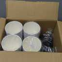 LITOPAK 100 Pack 20 oz Disposable Paper Coffee Cups with Lids for Coffee, Water, Juice, or Tea, Blue and Gray Hot Paper Cups for Home, Restaurant, Store, and Cafe