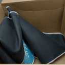 Tailus Hello Winter Snowman Blue Teal Kitchen Rugs Set of 2, Let It Snow Snowflakes Buffalo Kitchen Mats Decor, Christmas Holiday Seasonal Floor Door Mat Home Decorations -17x29 and 17x47 Inch