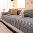 Washable Pet-Friendly Couch Covers for Dogs Fuzzy Pet Sofa Covers Dog Couch Blankets and Cushion Covers for Sofa