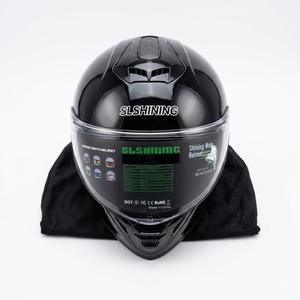 SLSHINING moto helmet, size medium, black