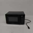Emerson MW7302B Compact Countertop Microwave Oven with Touch Control, LED Display, 700W, 10 Power Levels, 6 Auto Menus, Glass Turntable and Child Safe Lock, 0.7 Cu., Ft. Black
