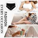 CAILECOTTON Womens Underwear Cotton High Waisted Underwear for women Brief Soft Stretch Breathable Everyday Hipster 5ps (XXXL)