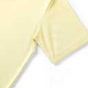 Auriviz Womens Cotton Tops Basic Short Sleeve Oversized Tshirts Short Sleeve Tees Boxy Yoga Gym Workout Shirts (Yellow)