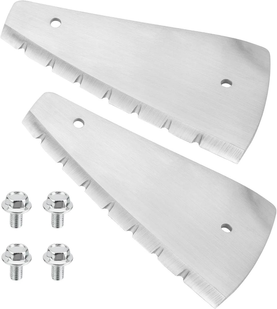10 Inch Ice Auger Blades Compatible with StrikeMaster Lite-Flite Drill Lazer Mag Power Augers Blade, Ice Fishing Auger Blades for Strikemaster 40v Ice Auger Parts LPD-10PB