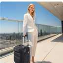 BAGSMART Underseat Carry on Luggage with Wheels, Soft Small Travel Luggage with PVC Wet/Dry Pockets, Lightweight Soft Personal Item Suitcase for Short Trip, Camera