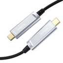 USB C Fiber Optic Cable 66FT, 10Gbps Active USB 3.2 Gen2 Cable with German SiliconLine Chip, Long Distance USB C Cable Compatible with Logitech 4K Camera,VR,Video Conference,Industrial System