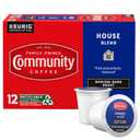 Community Coffee House Blend Medium-Dark Roast Single-Serve Keurig K-Cup Pods, 12 Count (Pack of 1) (EXP 04/28/26)