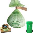 BioBag (USA) The Original Compostable Bag, 39 Gallon, 120 Count, 100% Certified Compostable Trash Bag Liners for Food Waste, Extra Strong and Durable, Trash Bag (Green)