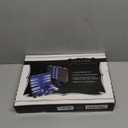 Premium Backgammon 15 Inches Medium Blue - Backgammon Sets for Adults and Kids - Leatherette Back Gammon Board Game Set - Travel Backgammon Set Board Encased with Accessories