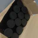 Tanlade 24 Pcs Clear Plastic Bottles Empty Sensory Bottles with Caps PET Plastic Juice Reusable Leakproof Drink Container Bulk for Juice Milk(10 Oz/ 300 ml,Black Lid)