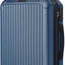 LIGHT FLIGHT Carry On Luggage 22x14x9 Airline Approved, Durable Hard Shell Carry On Suitcases with Wheels, Expandable Hardside Lightweight Travel Luggage with TSA Lock, Royal Blue, 20 Inch Carry-on