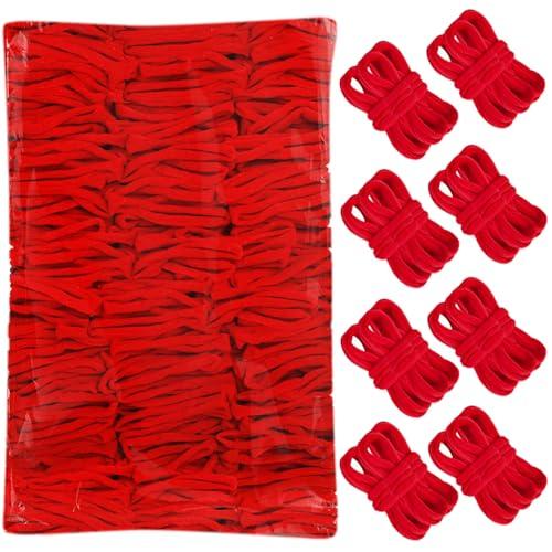 600 PCS Red Loom Loops Potholder 6" 7" inch DIY Arts Crafts for Kids and Adults Potholder White Loops Weaving Flexible Loom Kit Elastic Ideal for Girls Ages DIY Crafts Supplies