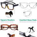 Eyekepper 4 Pack Ladies Reading Glasses - Stylish Oversized Square Readers for Women +1.75