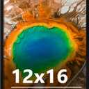 12x16 Picture Frame for Wall Display, 12x16 Black Picture Frame with Shatter Resistant Plexiglass, Stable and Sturdy 12 x 16 Poster Frame for Wall Display, Handpicked Gift Collection, 1 Pack