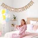 GCQQ Its a Girl Banner No DIY Baby Shower Girls Banner Sign, Burlap Babies Showers Girls Banners for Gender Reveal, Welcome Baby Backdrop Decoration