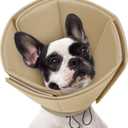 AOFITEE Dog Cones for Medium Dogs, Soft Dog Cone Collar After Surgery
Adjustable Cone for Dogs to Stop Licking, Breathable Pet E-Collar Alternative for Wound Healing(Khaki,Medium)