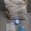 Blueweenly 8 Sets One Silly Goose Birthday Decoration 15.7 Inch Soft Silly Goose Stuffed Animal Hat with Wood Table Decor for Birthday Party Decoration, Blue, Goose