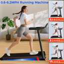 Treadmills for Home 3.0HP Quiet Foldable Treadmill with Incline, Portable Walking Pad with Handle Bar, Walking Pad Treadmill for Running and Jogging with 330 LBS Capacity